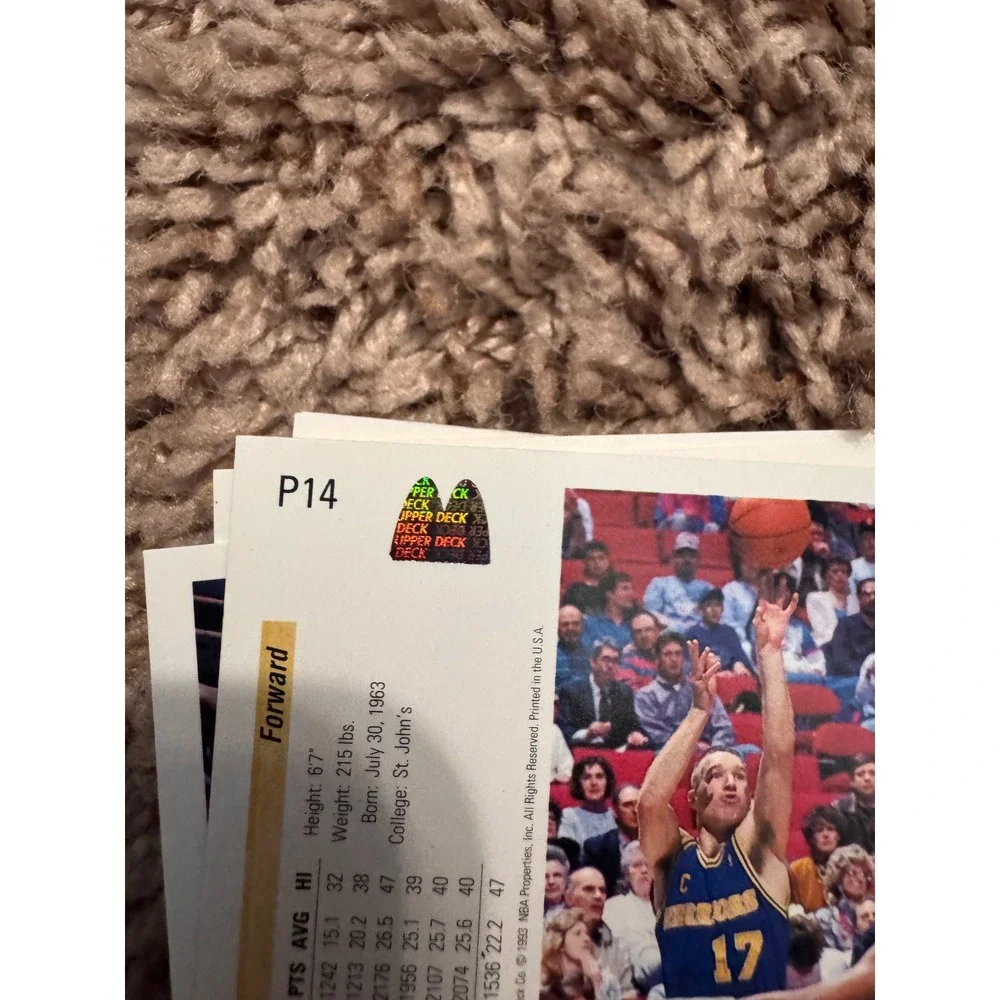 1992-93 Upper Deck Golden State Warriors Card Lot – Chris Mullin‎ & Tim Hardaway